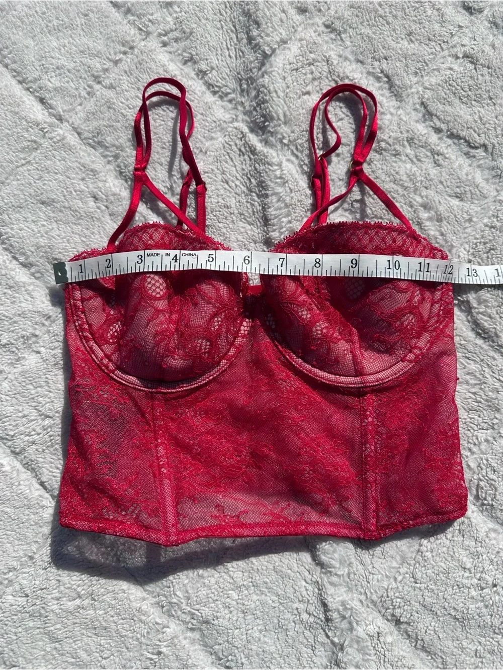 Victoria's Secret | Red Lipstick Very Sexy Red Lace Bustier